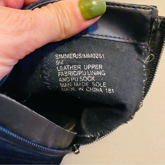 Steve Madden Simmer Suede Black Heeled Booties - Picture 9 of 9